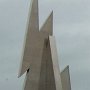 = <p align=left>Belle sculpture à l'entrée de Baie-Comeau