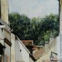 <I>En visitant Beaune</I>, acrylique